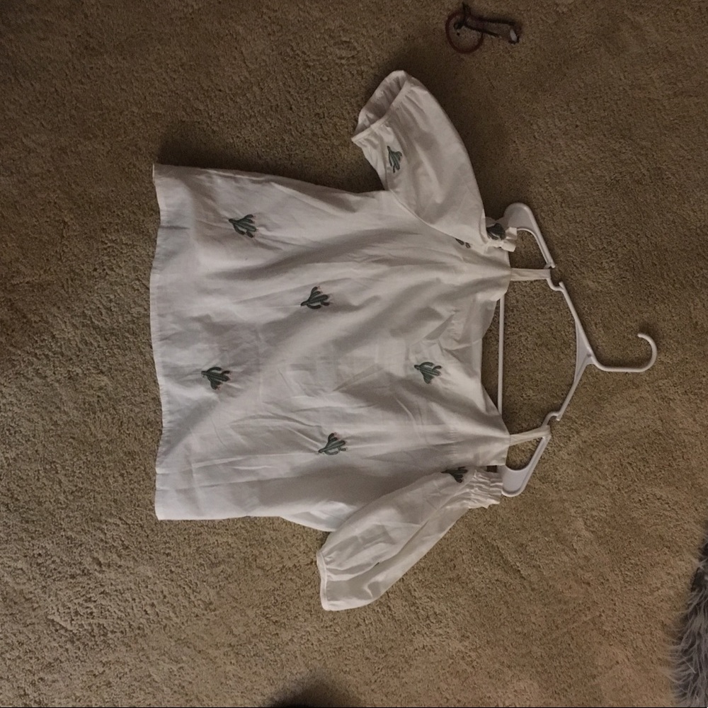 Cactus off the shoulder top